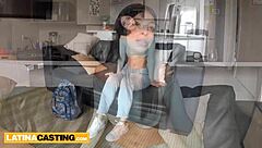 i made this cute 18yo latina cum hard first time ever