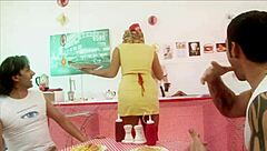 milf waitresses diana gold eva mercedes devour cocks in foodie foursome