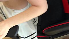 Stepdad And Busty Whore Take Stepsons Virginity In MMF Threesome