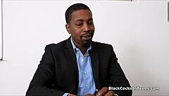 Coed In Skirt Fantasizes Teacher's Monster Black Cock Classroom Blowjob