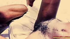 lagos babe begs for big black cock missionary pounding creampie finish