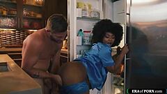 Pregnant Horny Ebony Milf Craves Deep Interracial Pounding