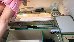 Hidden Cam Catches Sexy Dumb Bitch's Amateur Ass Play!