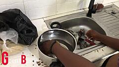 Caught Hot Kitchen Fuck Turns Passionate Morning Orgasm Bliss