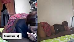 big ass black babe sucks and rides cock wildly crazy!