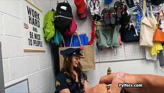 Wow, she looks so sexy in uniform but even hotter impaled on throbbing cock!