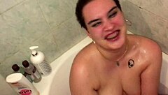 luna surprised by furiousmud's hot piss shower on nipples