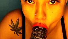 what if this horny colombian squirts wildly in the shower with her dildo?