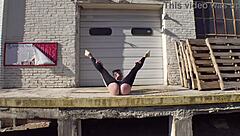 43yo flasher struts docks in buttless pants