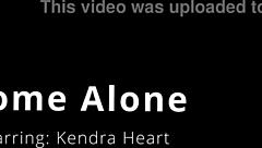 home alone with kendra heart, backstage moans and vibrator orgasms up close