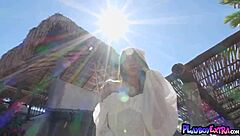 i'm petite asian cowgirl hannah le, stripping naked outdoors at my ranch uh feels so good