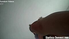 tall giantess CRUSHES tiny fetish victim in garage