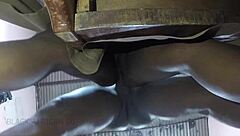 no-commitment sex heats up with sexy ebony couple ripping clothes rough