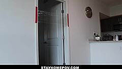 pranking and fucking fat ass babe during lockdown gets hardcore