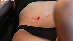 fit milf endures intense wax bdsm pussy punishment