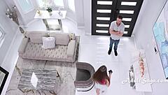 19yo latina petite gizelle blanco squirts hard from intense groping orgasm