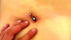 Sexy Latina's Cute Navel Gets Deep Fingering Massage