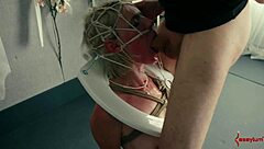 human toilet gulps dozens loads rough face assfucking bukkake