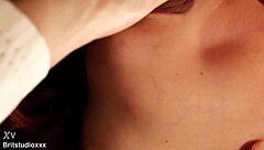 Suck that anonymous cock at the milking table, secretary Victoria Greene!