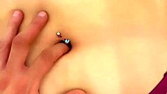 Sexy Latina's Cute Navel Gets Deep Fingering Massage