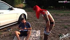 broken down redhead begs for deep creampie fuck 😈