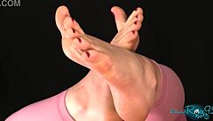 Barefoot Housewife Dominates With Feet And Fierce Control!