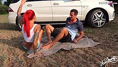 broken down redhead begs for deep creampie fuck 😈