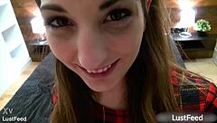 Jimena Lago rides cowgirl shakes ass takes creampie stockings