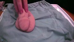 i play with my soft limp fake cock quietly