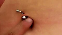 Sexy Latina's Cute Navel Gets Deep Fingering Massage