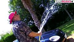 latina college babe forces outdoor car fuck fingering shaved pussy despite his protests