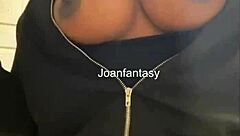 joanfantasy toys ebony ass in bathroom solo