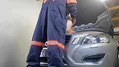 mechanic fucks my wife doggystyle creampie yes