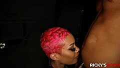 jasamine banks' heavenly mouth takes big black cock