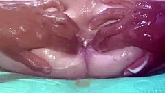 he fists his gaping asshole for third orgasm today