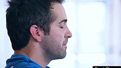 Curvy 18+ babe deepthroats and fucks hard post-yoga session!