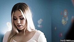 latina babysitter takes boss's hard cock deep down her throat