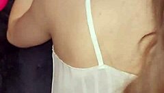 Petite Brunette Creampie Nap Fuck Surprise!