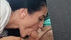  CRAZY SUCKING HUGE COCK IN AIRPORT PARKING CRAVING CUM!