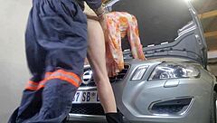 mechanic fucks my wife doggystyle creampie yes