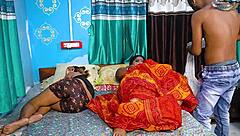 Desi Boyfriend Pounds Girlfriend's Mom Hardcore Night