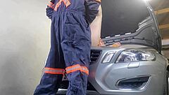 mechanic fucks my wife doggystyle creampie yes