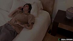 Petite blonde teen babysitter roughly anal fucked by older guy