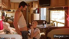 Riley Nixon Deepthroats Trashy Charm Titty Fuck