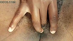 Creamy pussy after fingering in homemade solo session