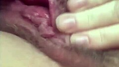 blonde teases big clit pussy by window to cum