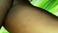 Filming Sexy Ebony Maid's Black Pussy Tease