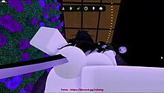 Emo Slut Fucked Hard in Roblox Condo Ass and Tits