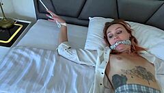 hey this tied up babe can't resist obeying now