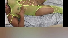 safada worships fat ass and huge tits in submissive latina lingerie tease